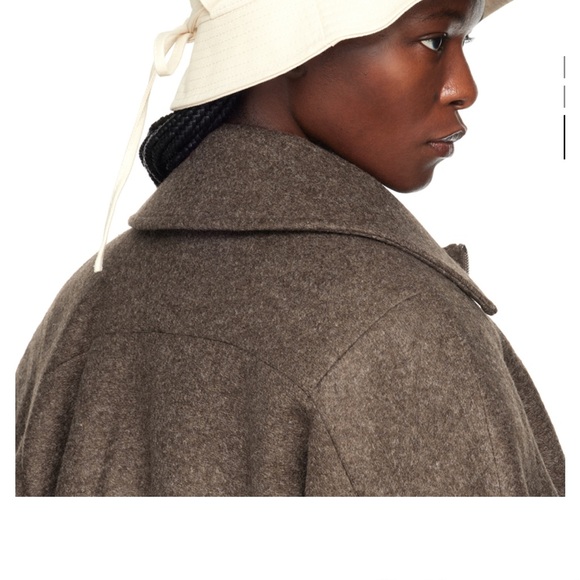 Jacquemus Cream Bucket Hat, size 60